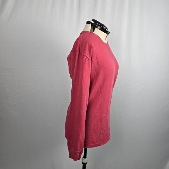 U.S. Apparel Cotton T-Shirt Women's M Barn Red Crew Neck Long Sleeve NWT - Picture 7 of 15